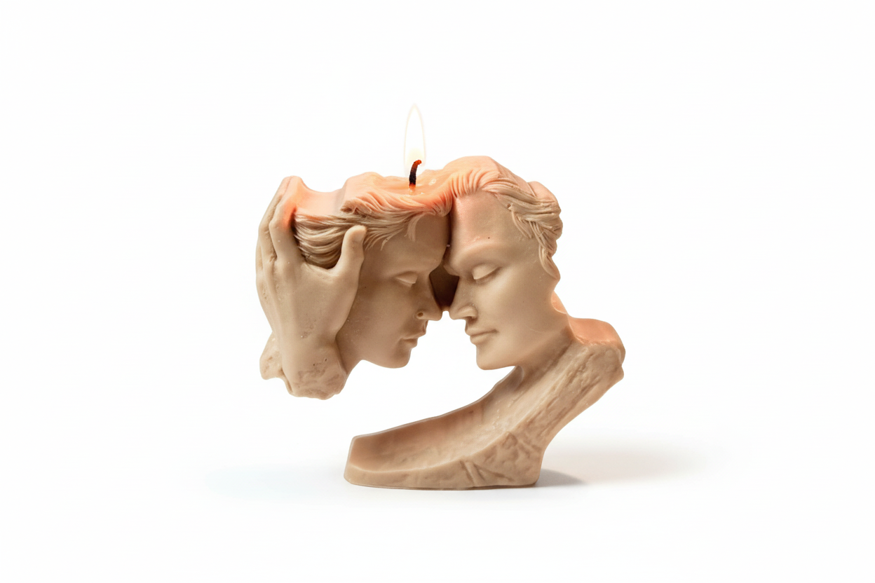 Romantic Couple Face Silicone  Mould – Artistic Lovers Sculpture | WCM805