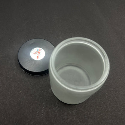 250ml Frosted Black Cap 6 pcs PM236