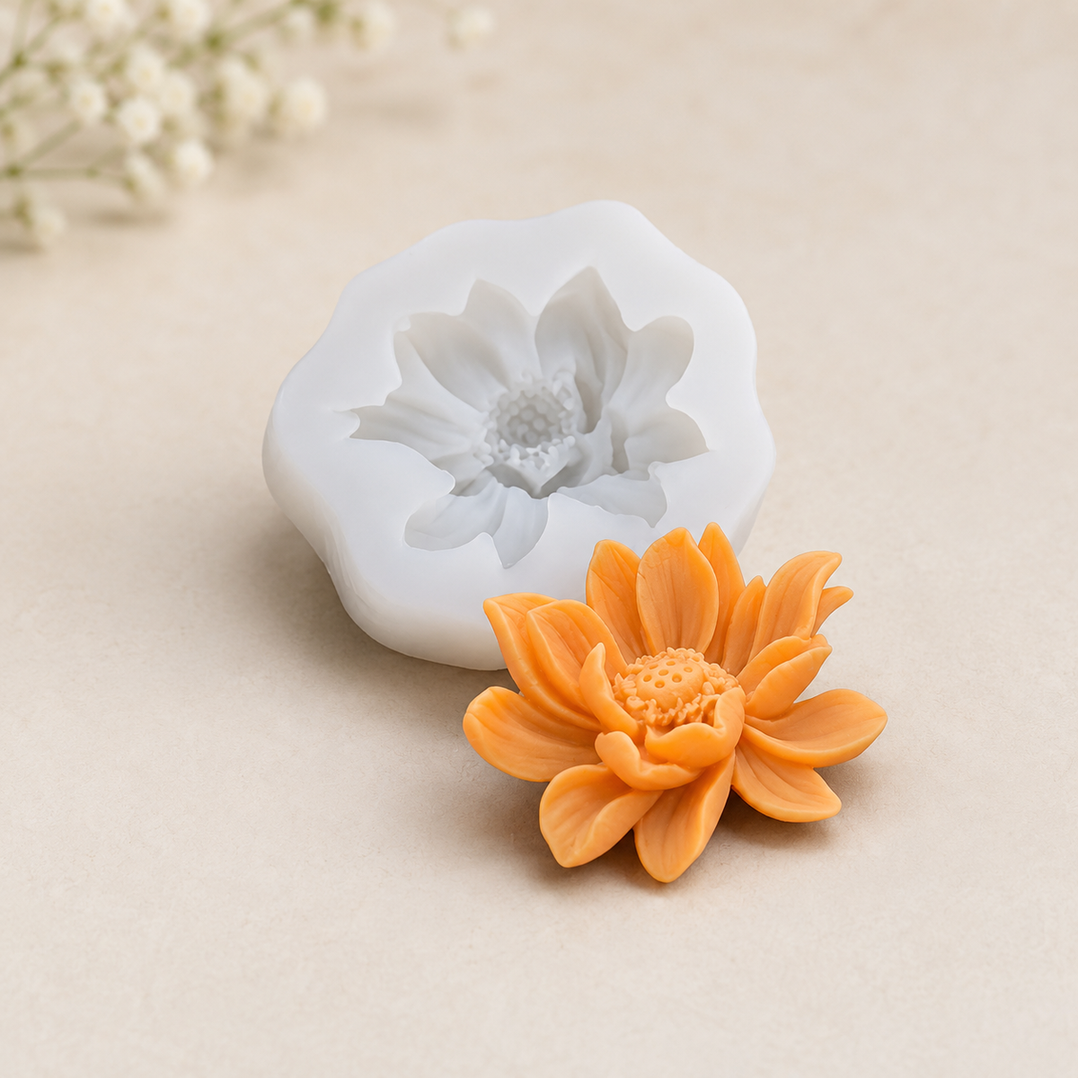 Flower Lotus Silicone mold CFM250 (own)