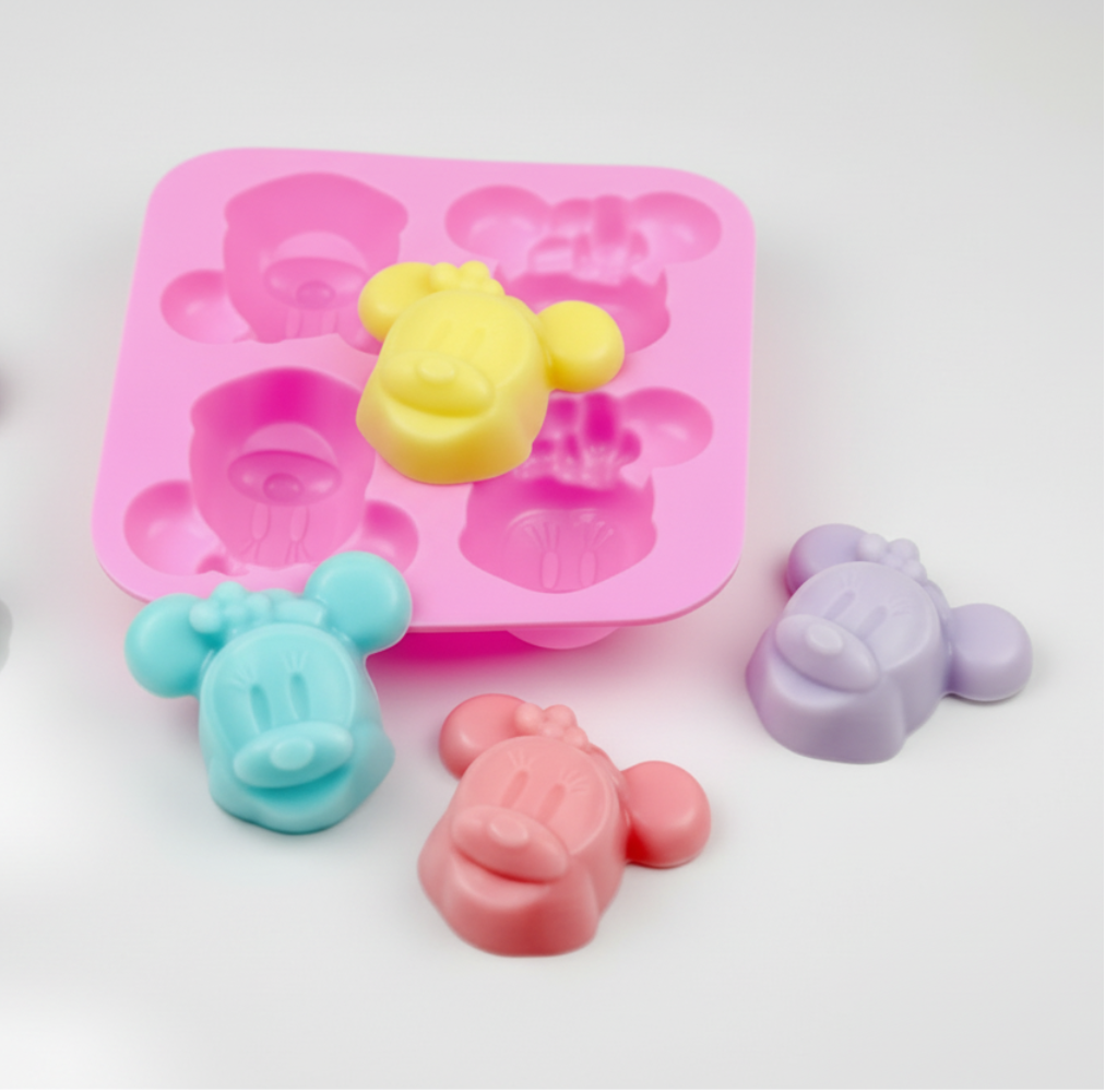 4 Cavity Mickey Minnie Mouse Mold | SSM268