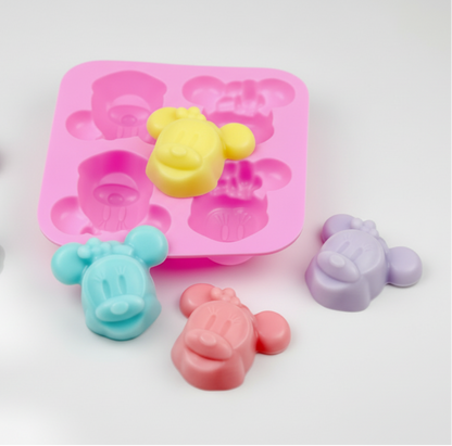 4 Cavity Mickey Minnie Mouse Mold | SSM268
