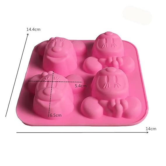4 Cavity Mickey Minnie Mouse Mold | SSM268
