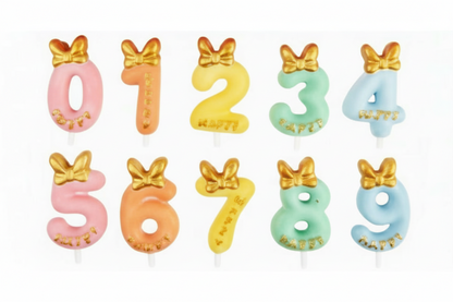 10-cavity silicone number mold | CFM419