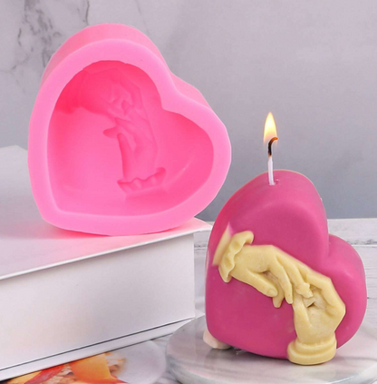 Heart Shape Couple Hand Mold WCM662