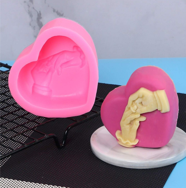 Heart Shape Couple Hand Mold WCM662