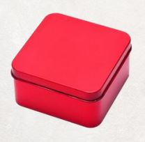 Square Tin Container 6 pcs PM340