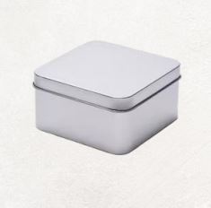 Square Tin Container 6 pcs PM340