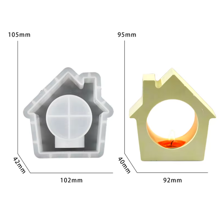 Christmas House T-Light Mold ARM367