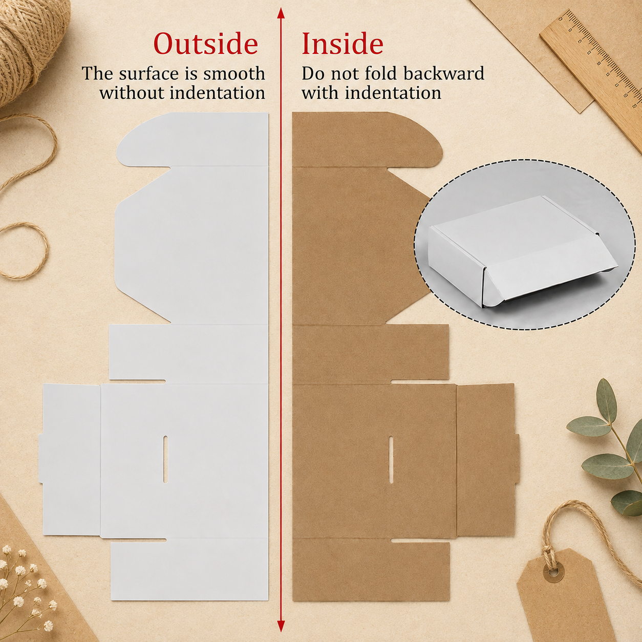 White Kraft Pizza Box