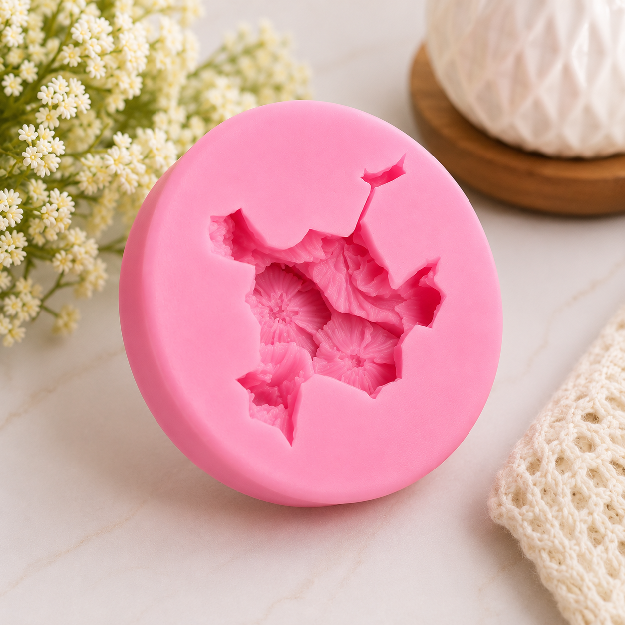 Hibiscus Flower Silicone Mold for Resin, Candle, Soap & Fondant Crafts |  CFM441