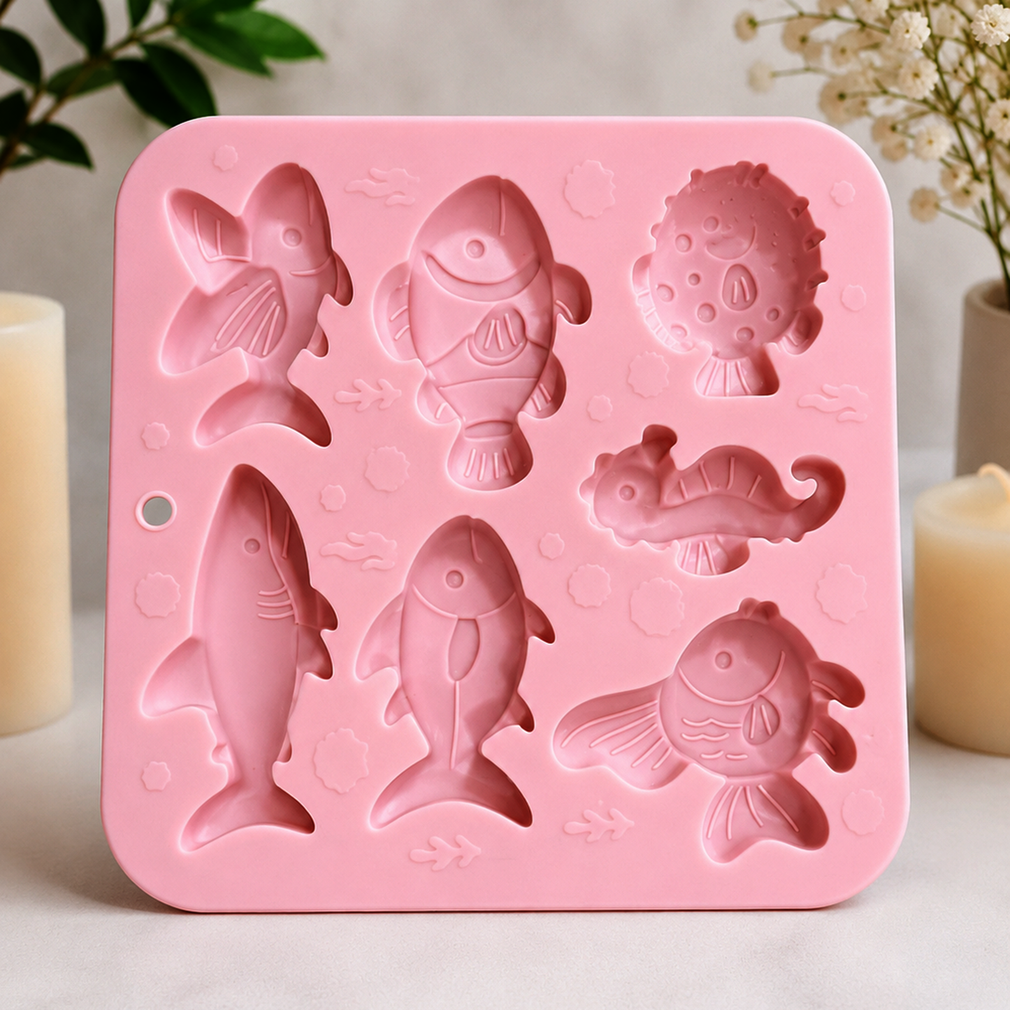 Silicone Fish & Sea Creature Candle, Soap & Resin Mold | SSM285