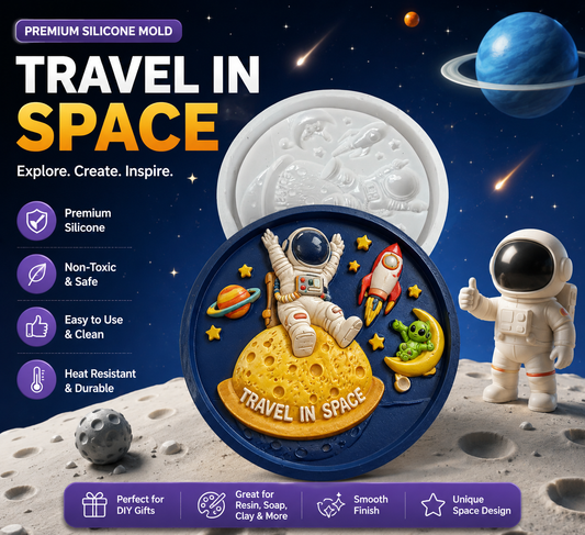 Premium Astronaut "Travel in Space" Silicone Mold