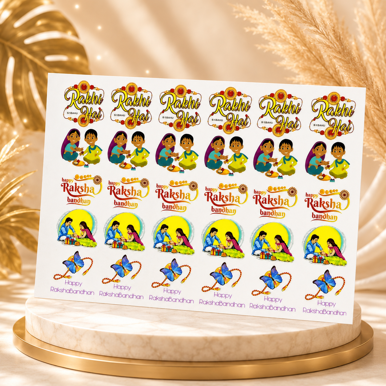 Raksha Bandhan UV Transfer Sticker | UV012