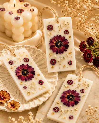 Premium Maroon Zinnia UV Transfer Stickers | UV006