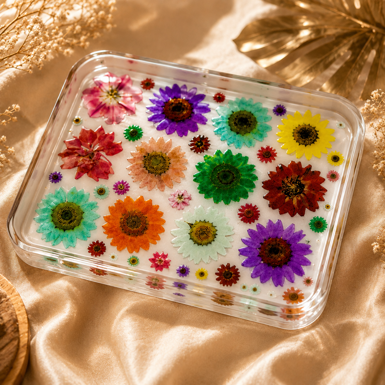 Premium Multicolor Mixed Floral UV Transfer Stickers | UV008