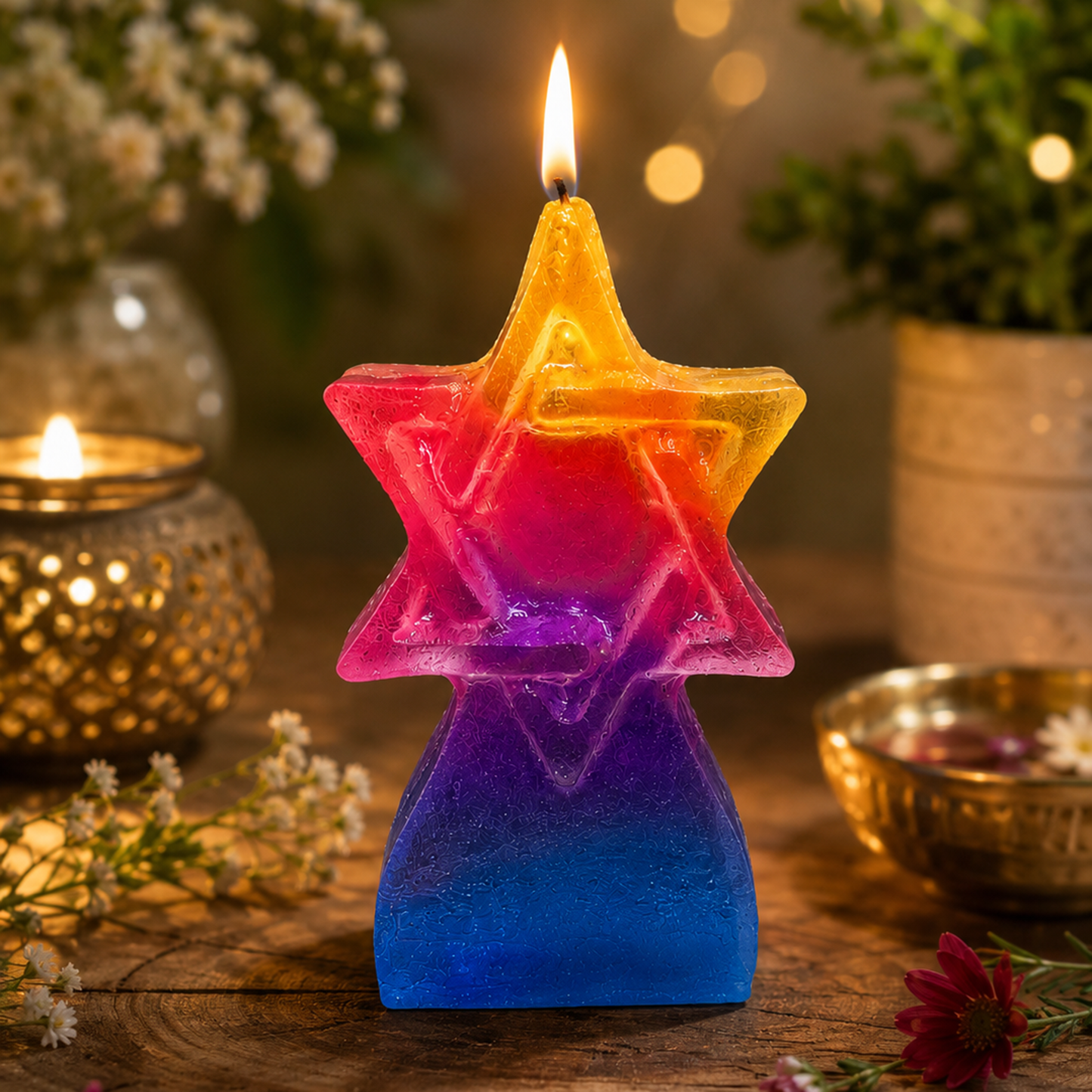 Star of David Candle Silicone Mold | WCM855(OWN)