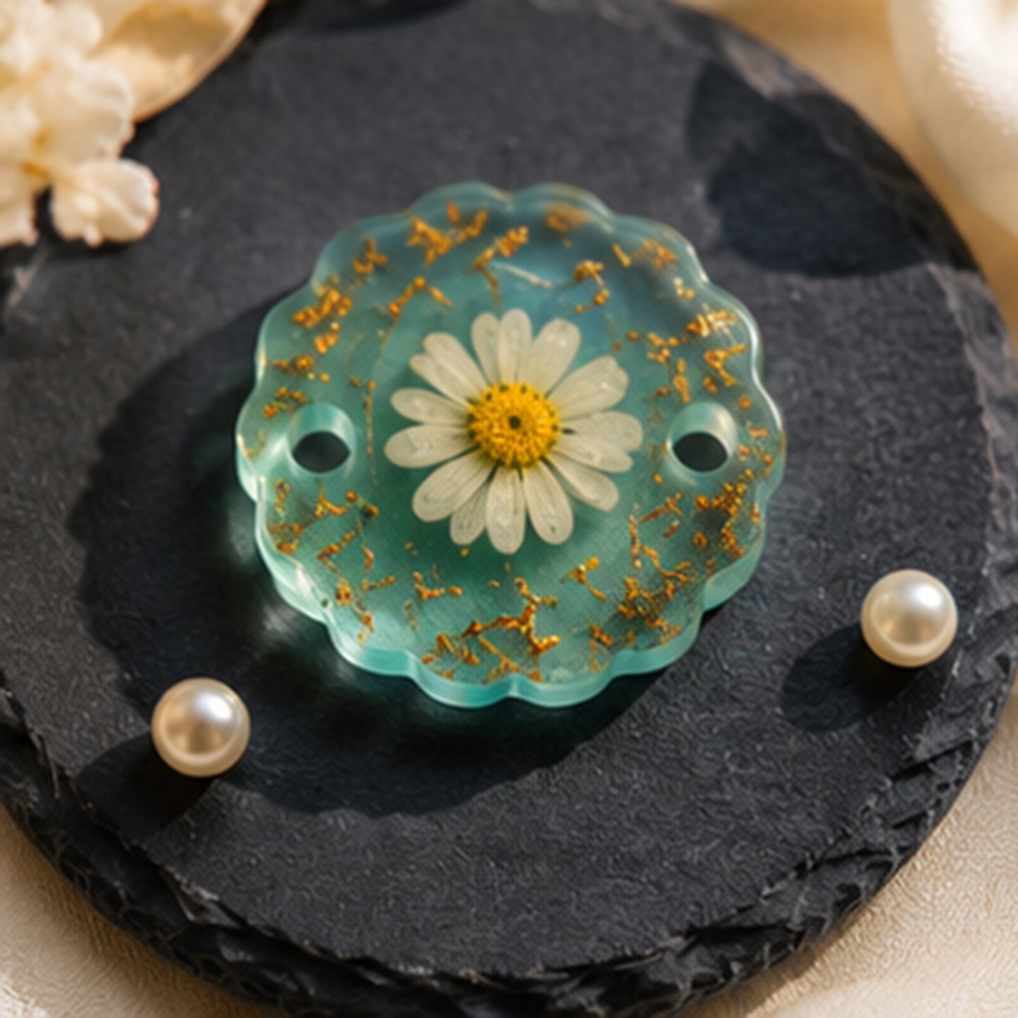 Royal Scallop Rakhi Silicone Mold | 6 Cavity | ARM543