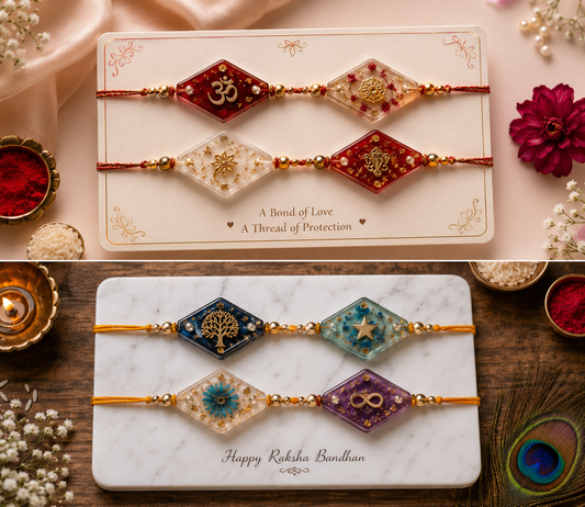 Diamond Shape Rakhi Silicone Mold (6 Cavity)