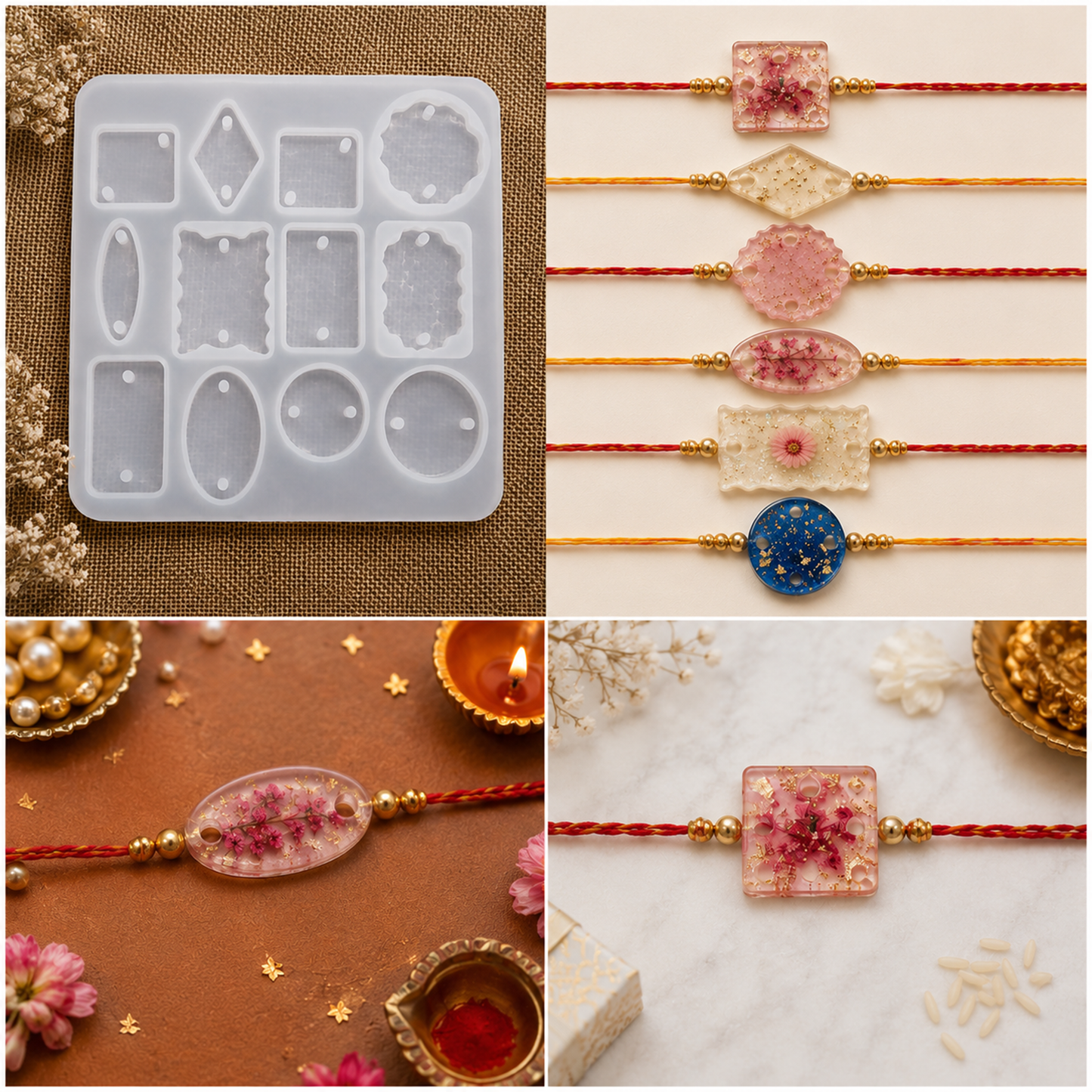Fancy Multi Style Rakhi Mold |ARM542