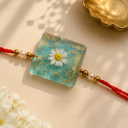 Classic Square Rakhi Silicone Mold (5 Cavity) | ARM541