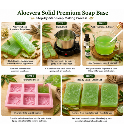 Aloevera Solid Premium Soap Base SPB005