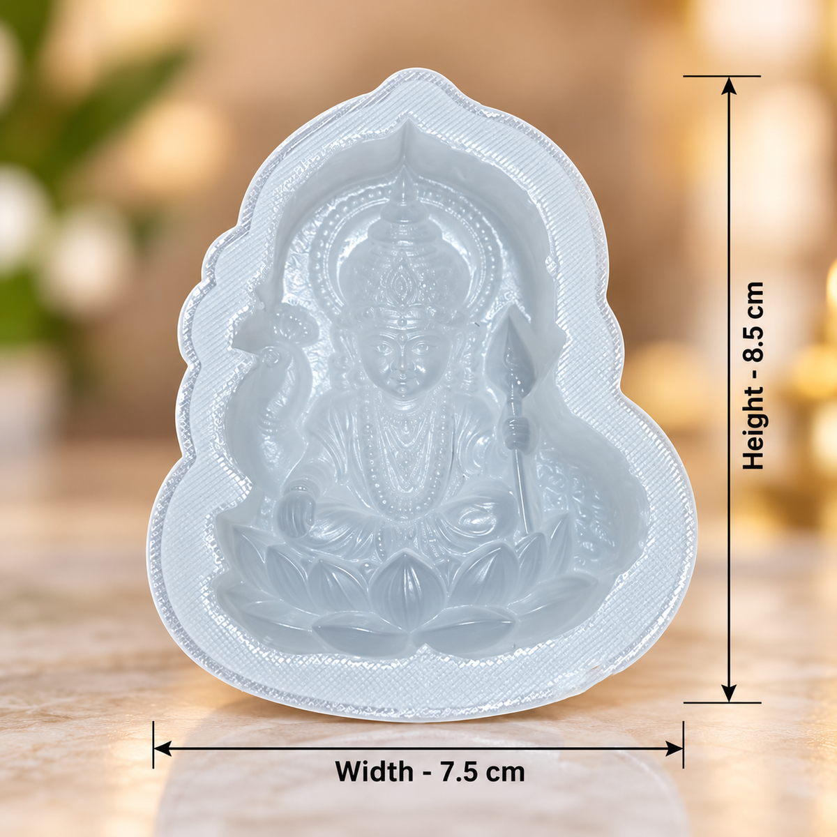 Goddess Lakshmi on Lotus Silicone Mold | MLD-ARM598[own]