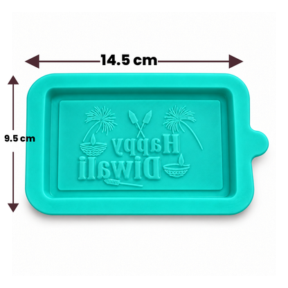 Fireworks Happy Diwali Chocolate Bar Silicone Mold | MLD- CFM501