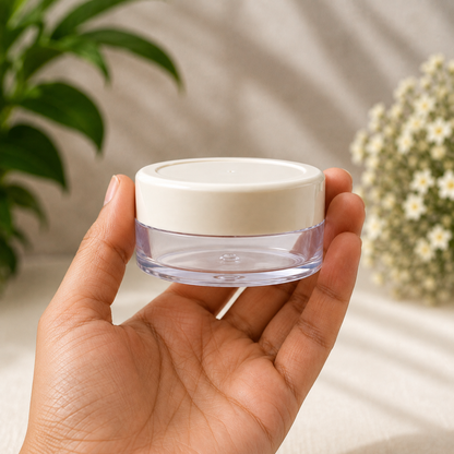 8g Acrylic Jar White Cap PM080