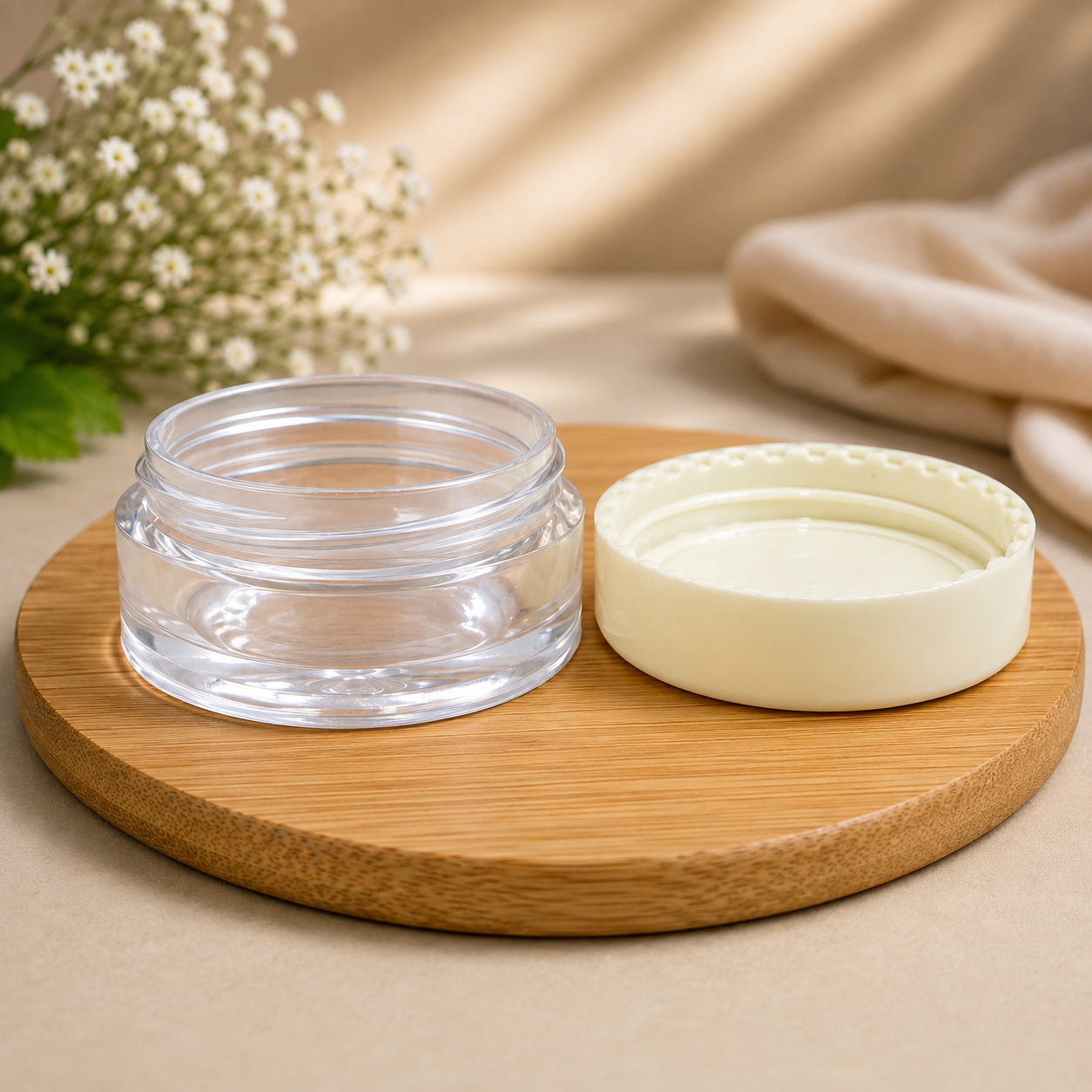 8g Acrylic Jar White Cap PM080