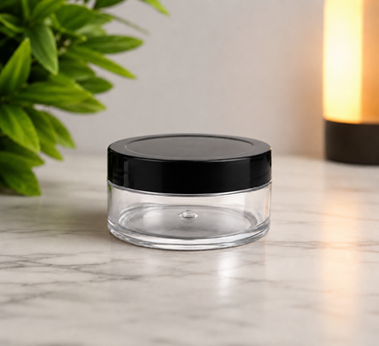 25g Acrylic Jar Black Cap PM087