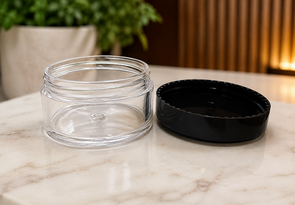 25g Acrylic Jar Black Cap PM087