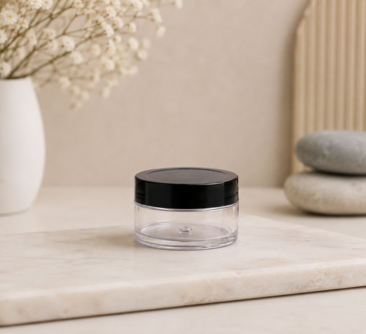 8g Acrylic Jar Black Cap PM010