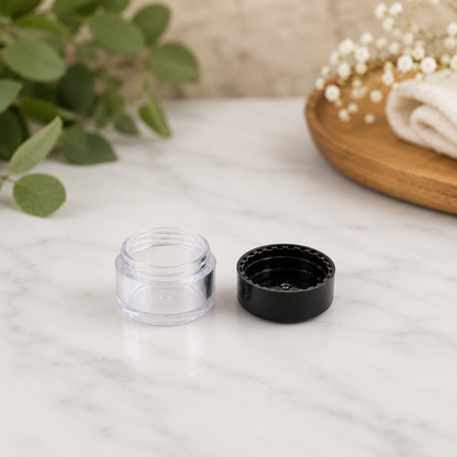 8g Acrylic Jar Black Cap PM010