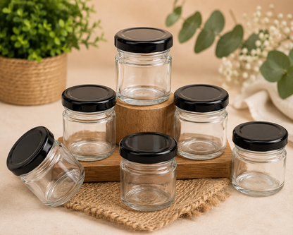 Glass Candle Jars 40ml Glass Jar (B. Cap) 6pcs PM093