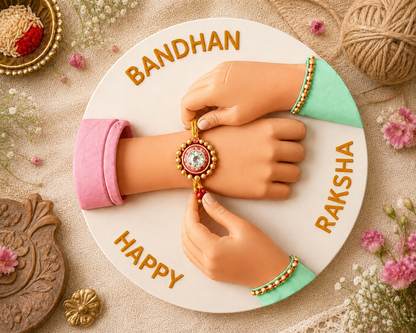 Happy Raksha Bandhan Rakhi Hands Mold| CFM453
