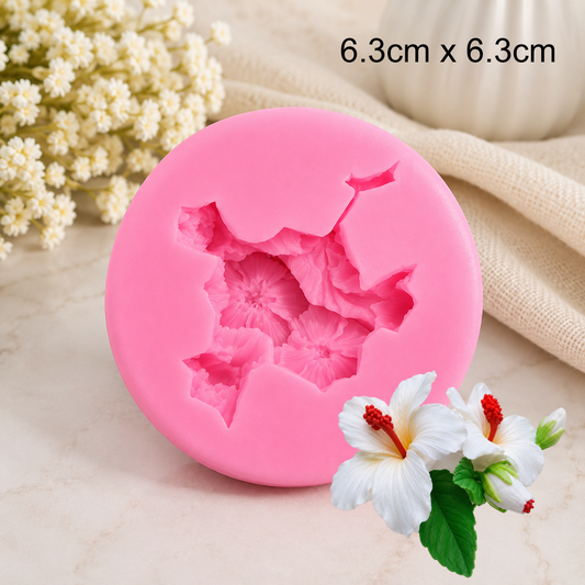 Hibiscus Flower Silicone Mold for Resin, Candle, Soap & Fondant Crafts | CFM441