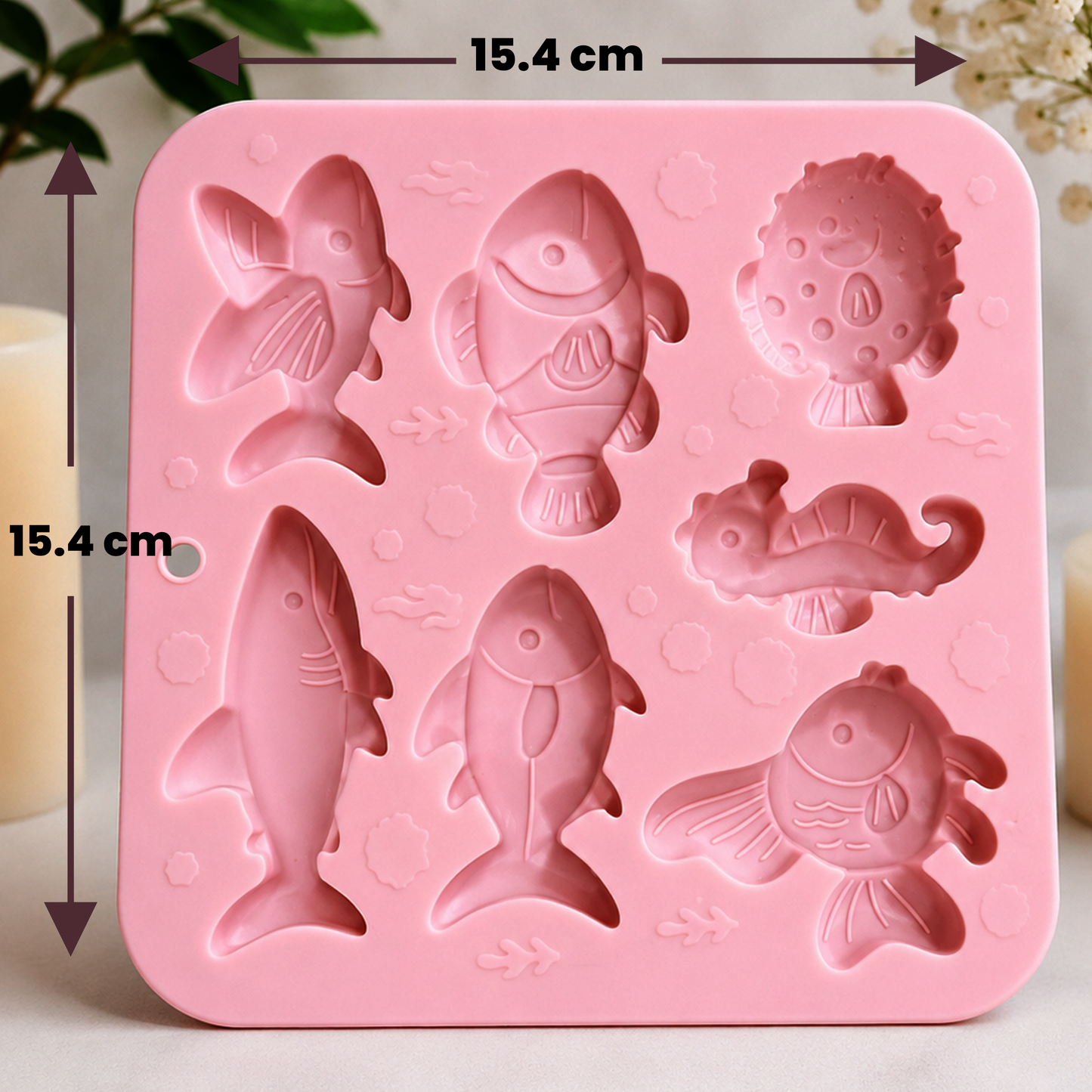 Silicone Fish & Sea Creature Candle, Soap & Resin Mold | SSM285