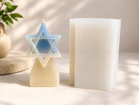 Star of David Candle Silicone Mold | WCM855