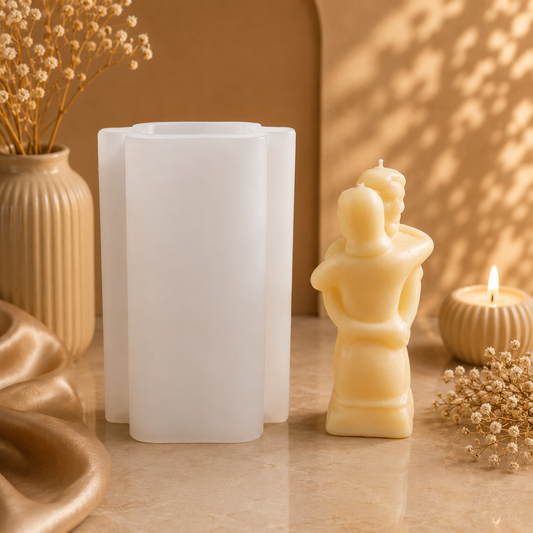 Romantic Couple Hug Candle Silicone Mold | WCM857