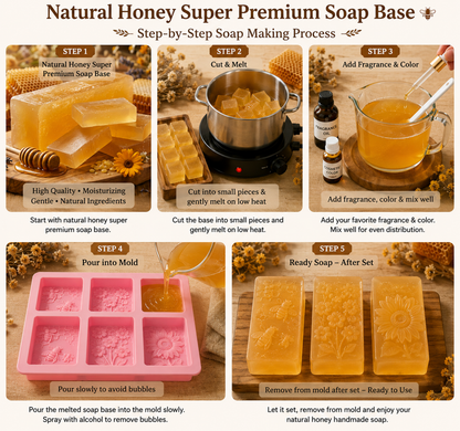 Natural Honey Super Premium Soap Base SPB008
