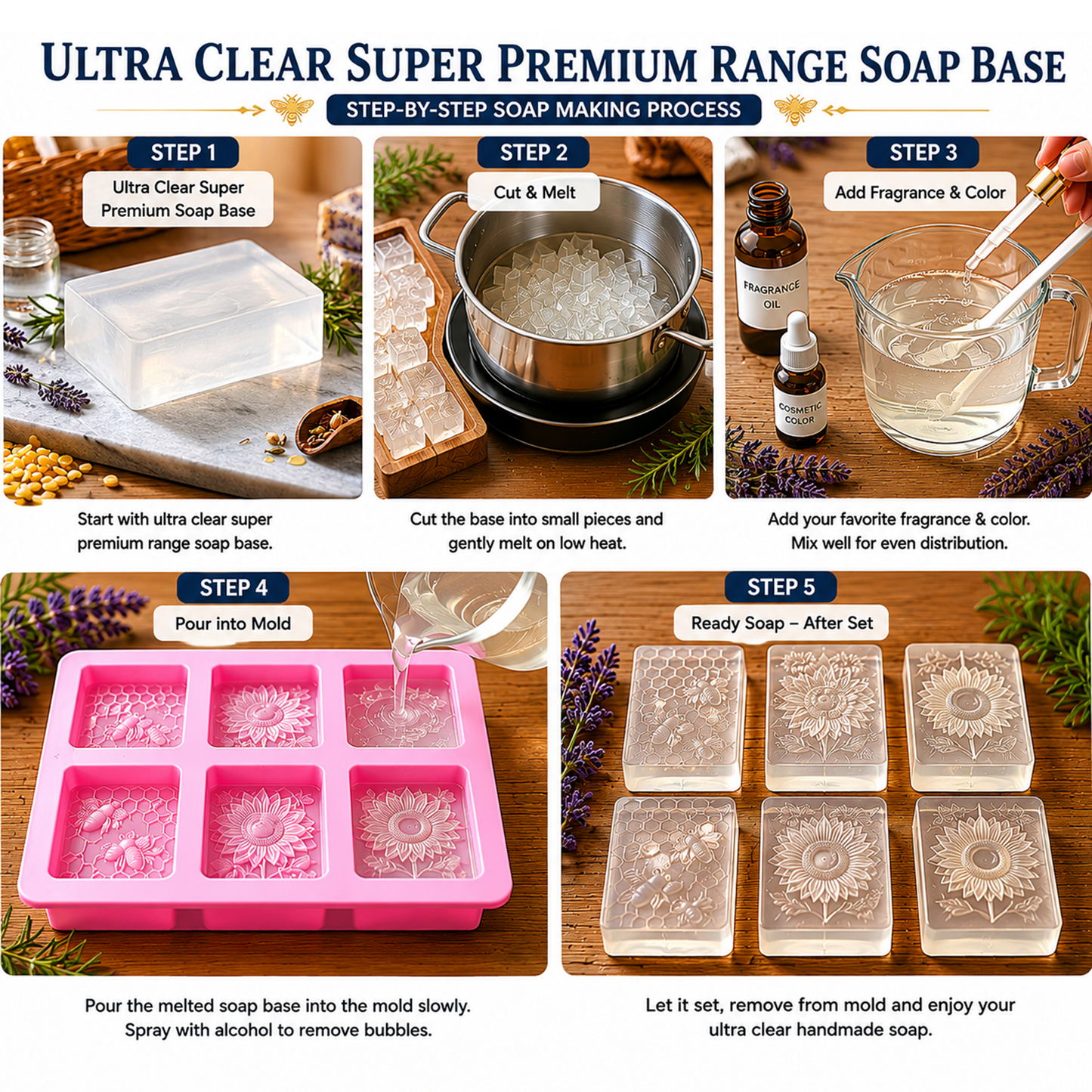 Ultra Clear Super Premium Range Soap Base SPB010