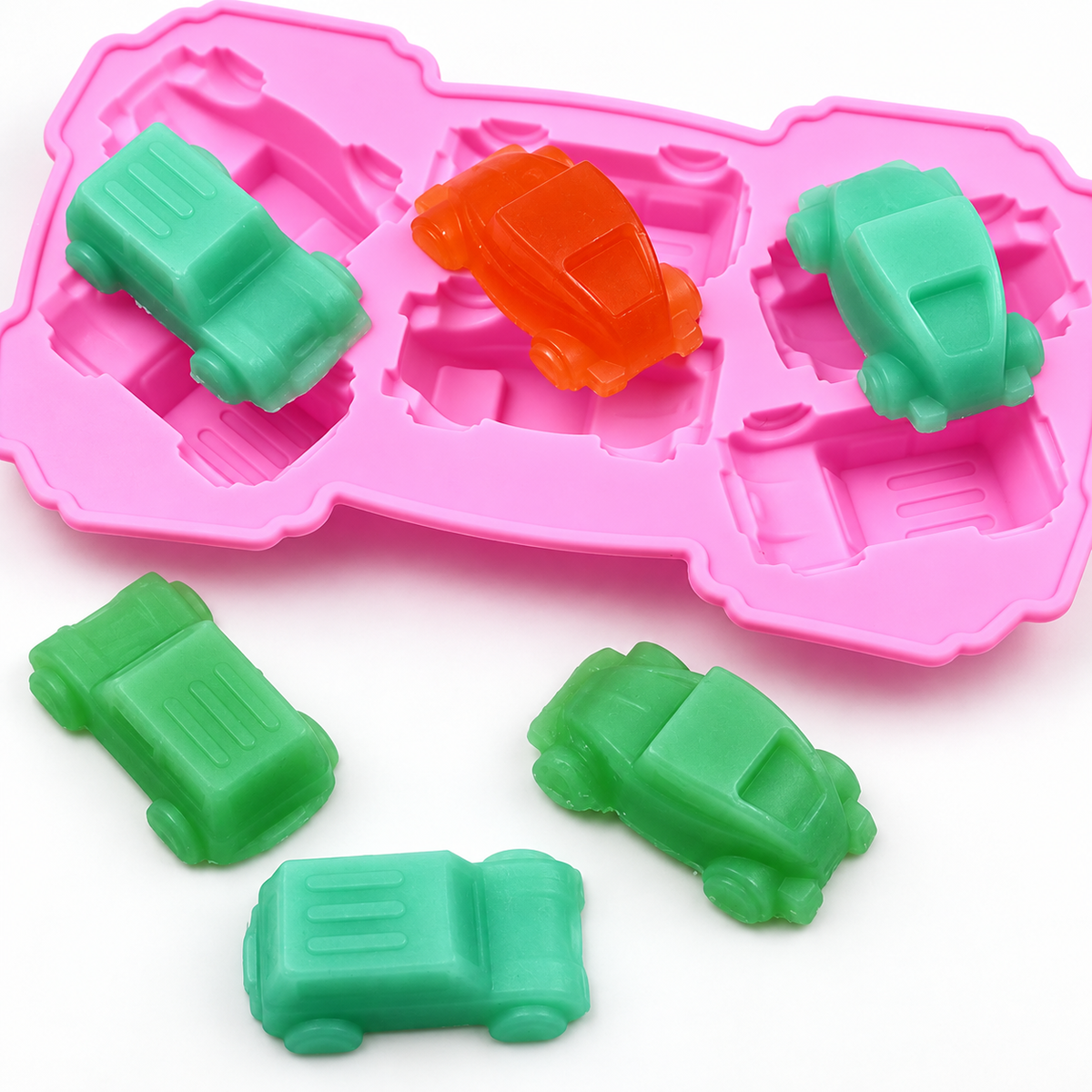 6 Cavity Car Shape Silicone Mold |MLD- CFM512
