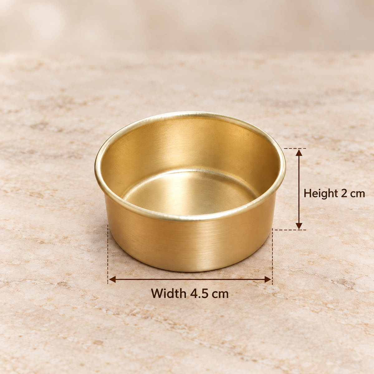 Gold Finish T-Light Metal Urli | HOM-WCT036