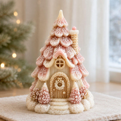 Enchanted Christmas Tree Cottage Silicone Mold | WCM971