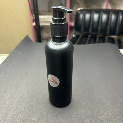 200ml Black Pump Bottle (Black Cap) 25pcs PM053