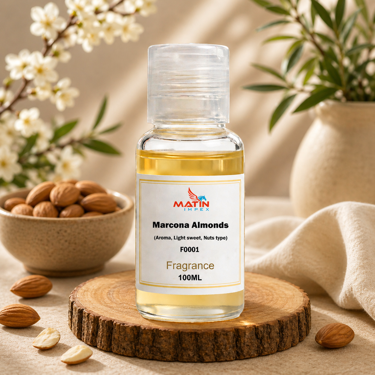 Marcona Almonds (Aroma, Light sweet, Nuts type) Fragrance FO001