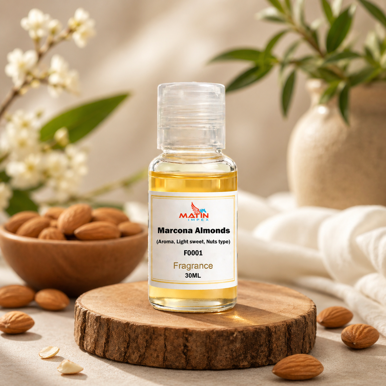 Marcona Almonds (Aroma, Light sweet, Nuts type) Fragrance FO001