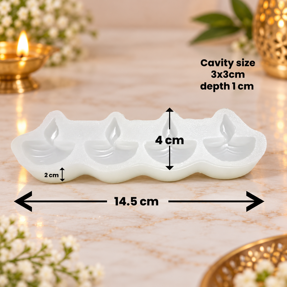 4 Cavity Diya Shape Silicone Mold | MLD-CFM504[own] – MATIN IMPEX