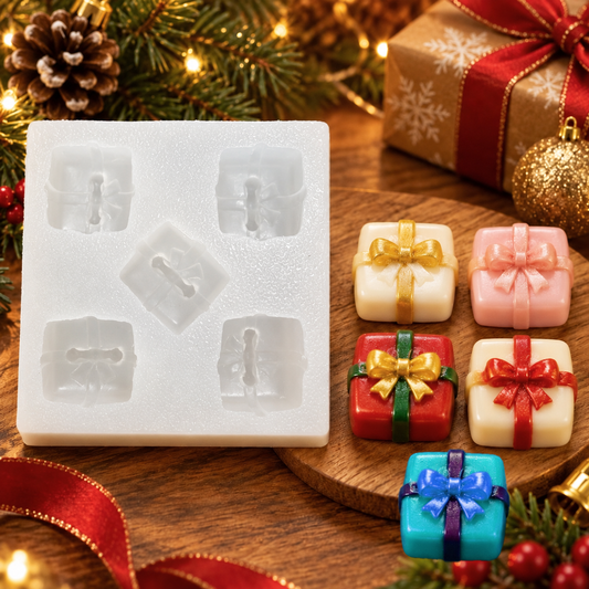 5 Cavity Christmas Gift Box Silicone Mold | MLD-CFM495[own]