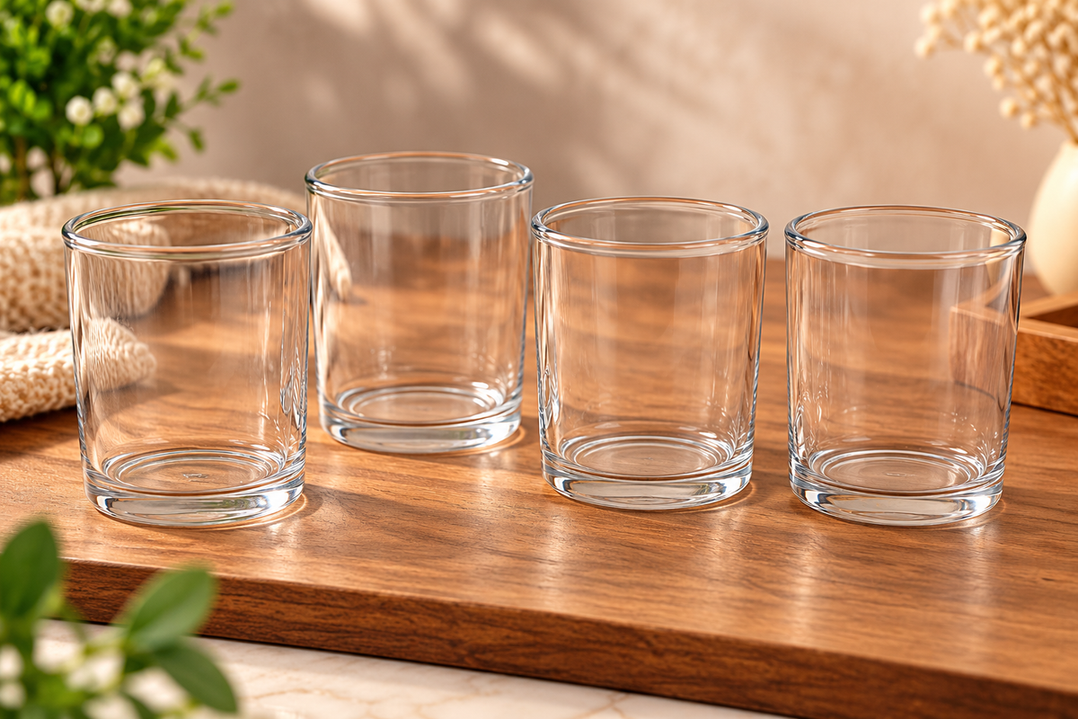 Clear Short Glass Large 180ml 6pcs PM260